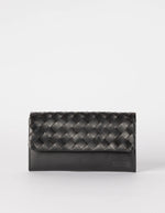 Afbeelding in Gallery-weergave laden, PAU&#39;S POUCH BLACK WOVENCLASSICLEATHER
