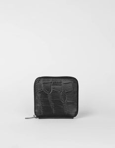 SONNY SQUARE WALLET BLACK CLASSIC CROCO