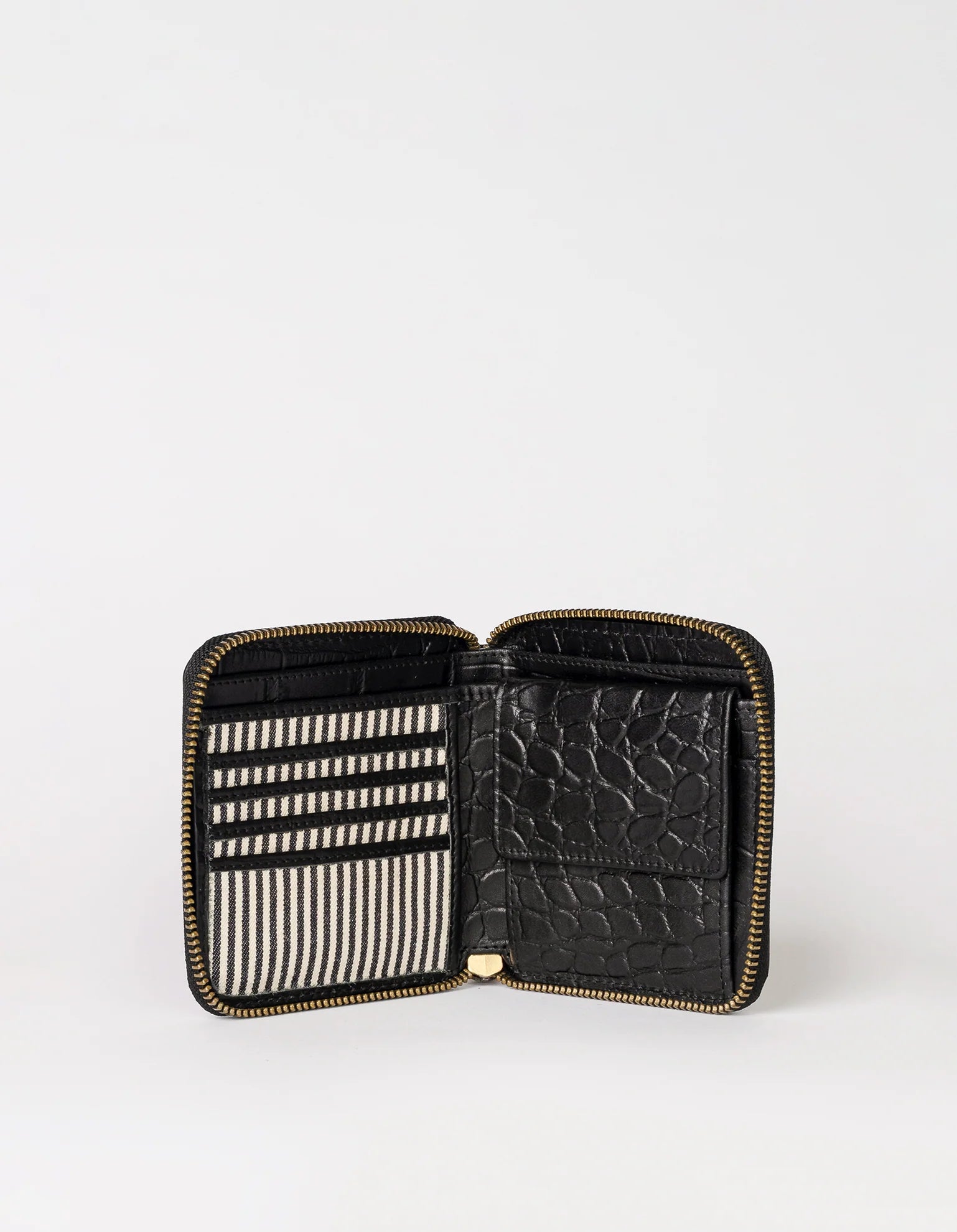 SONNY SQUARE WALLET BLACK STROMBOLI LEATHER