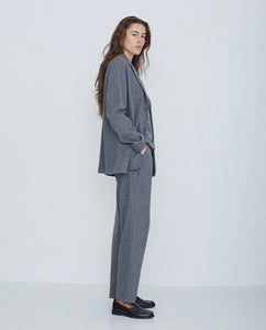 FLOWY SUIT TROUSERS - GREY