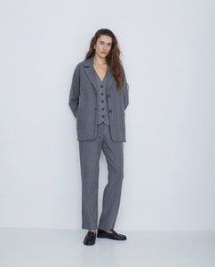 FLOWY SUIT TROUSERS - GREY