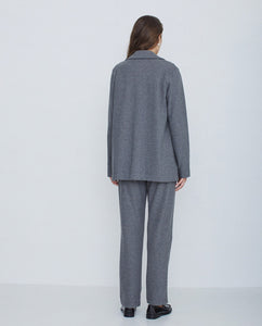 FLOWY SUIT TROUSERS - GREY