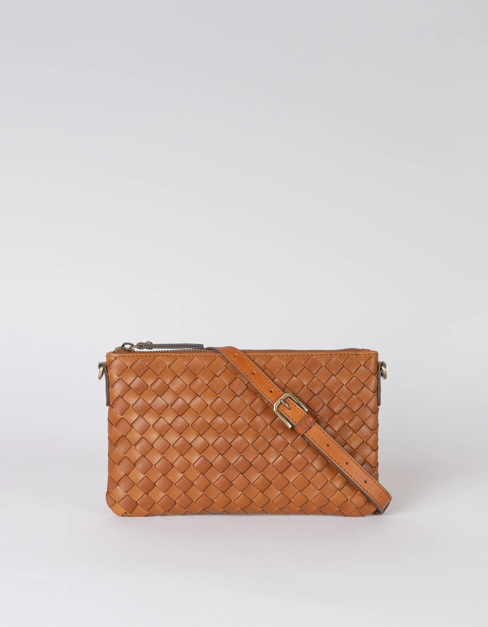 LEXI COGNAC WOVEN CLASSIC LEATHER