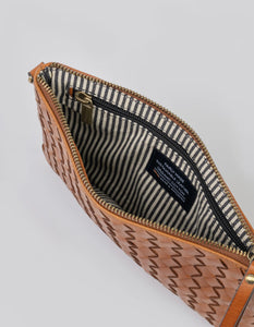 LEXI COGNAC WOVEN CLASSIC LEATHER