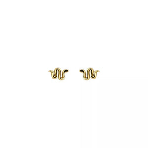 TINY SNAKE STUDS ( gold plated/ silver)