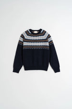 Afbeelding in Gallery-weergave laden, JACQUARD BORDER SWEATER
