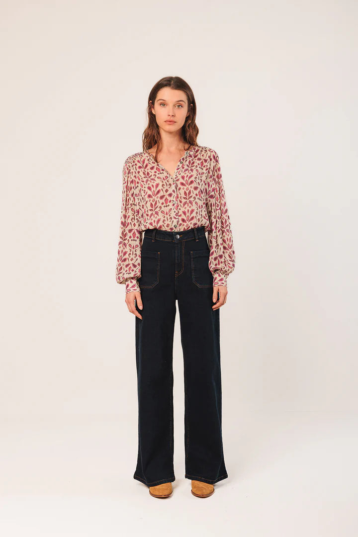 SMOCK DETAIL SHIRT