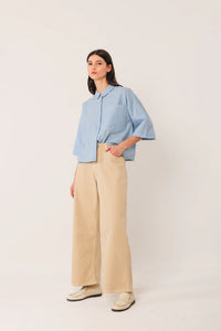 BOXY GESTREEPT SHIRT