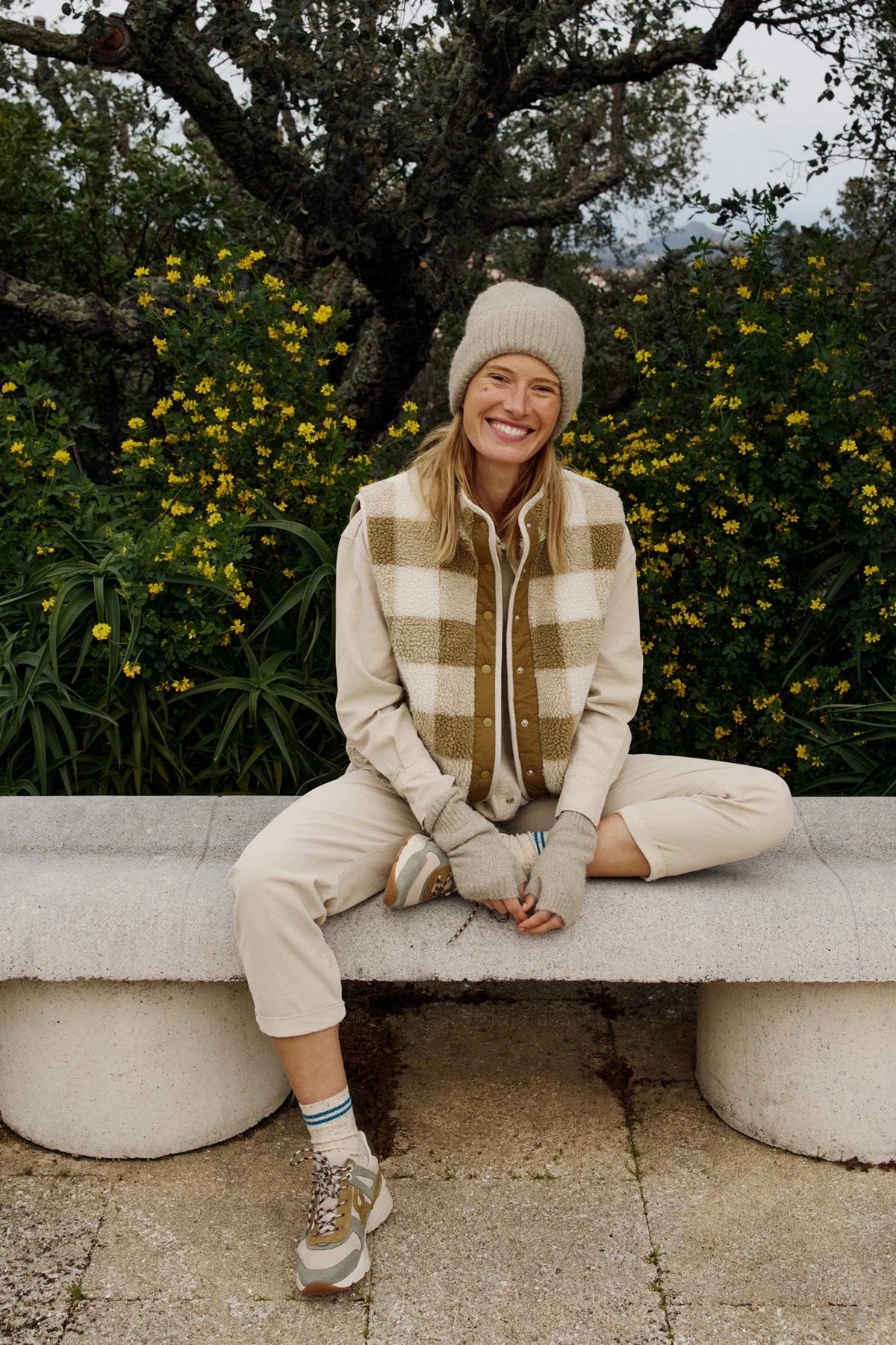 TEDDY PLAID VEST