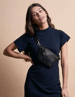 Afbeelding in Gallery-weergave laden, BECK&#39;S BUM BAG BLACK CROCO
