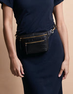 Afbeelding in Gallery-weergave laden, BECK&#39;S BUM BAG BLACK CROCO
