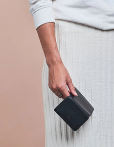 CASSIES CARDCASE BLACK LEATHER