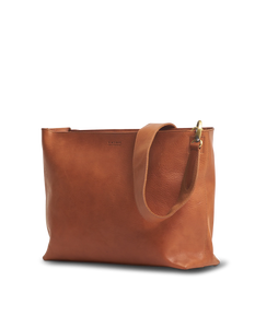 OLIVIA COGNAC STROMBOLI LEATHER